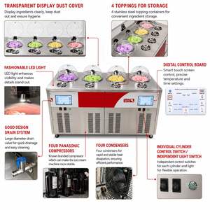Deliziosa Macchina per Gelato alla Frutta Cremoso e Perfettamente Formato - Elettrica Automatica per Uso Domestico <span class=keywords><strong>in</strong></span> <span class=keywords><strong>Cucina</strong></span>, Capacità 0,24 Quarti - Product Image 5