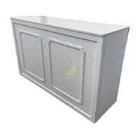 Table de bar haute en MDF avec plateau en bois rustique antique, durable, avec base en bois, pour café de restauration rapide