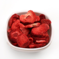 Guoyue dés de fraises séchées à froid, poudre de fraise lyofilizovane, tranche de fraise séchée à froid