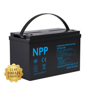 NPP 12.8V 100Ah 200Ah 300Ah 1kWh 2kWh LiFePO4充電式ソリッドステートリチウムバッテリー 10000サイクル 3年保証 ボート用 - Product Image 4