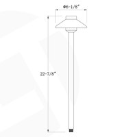 LT2401 OEM Éclairage paysager basse tension en laiton pour extérieur, luminaire de chemin, ampoule LED G4, spécial pour l'extérieur