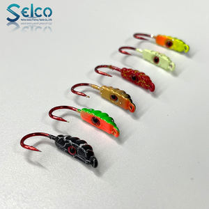 Selco <span class=keywords><strong>pas</strong></span> <span class=keywords><strong>cher</strong></span> prix 1.4G matériel de pêche minuscule eau salée glace vairon gabarit oeil tête ver leurre - Product Image 5
