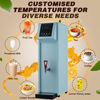 Chauffe-eau électrique commercial 40L en acier inoxydable avec fonction maintien au chaud et protection anti-ébullition à sec pour boissons