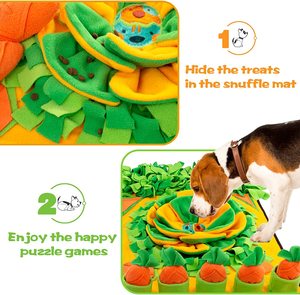 Tapete De Tabaco Custom Washable Pet Snuffle Feeding Mat 31x19inch Polyester for Dogs Foraging Skills Interactive <b>Puzzle</b> <b>Game</b> - Product Image 2