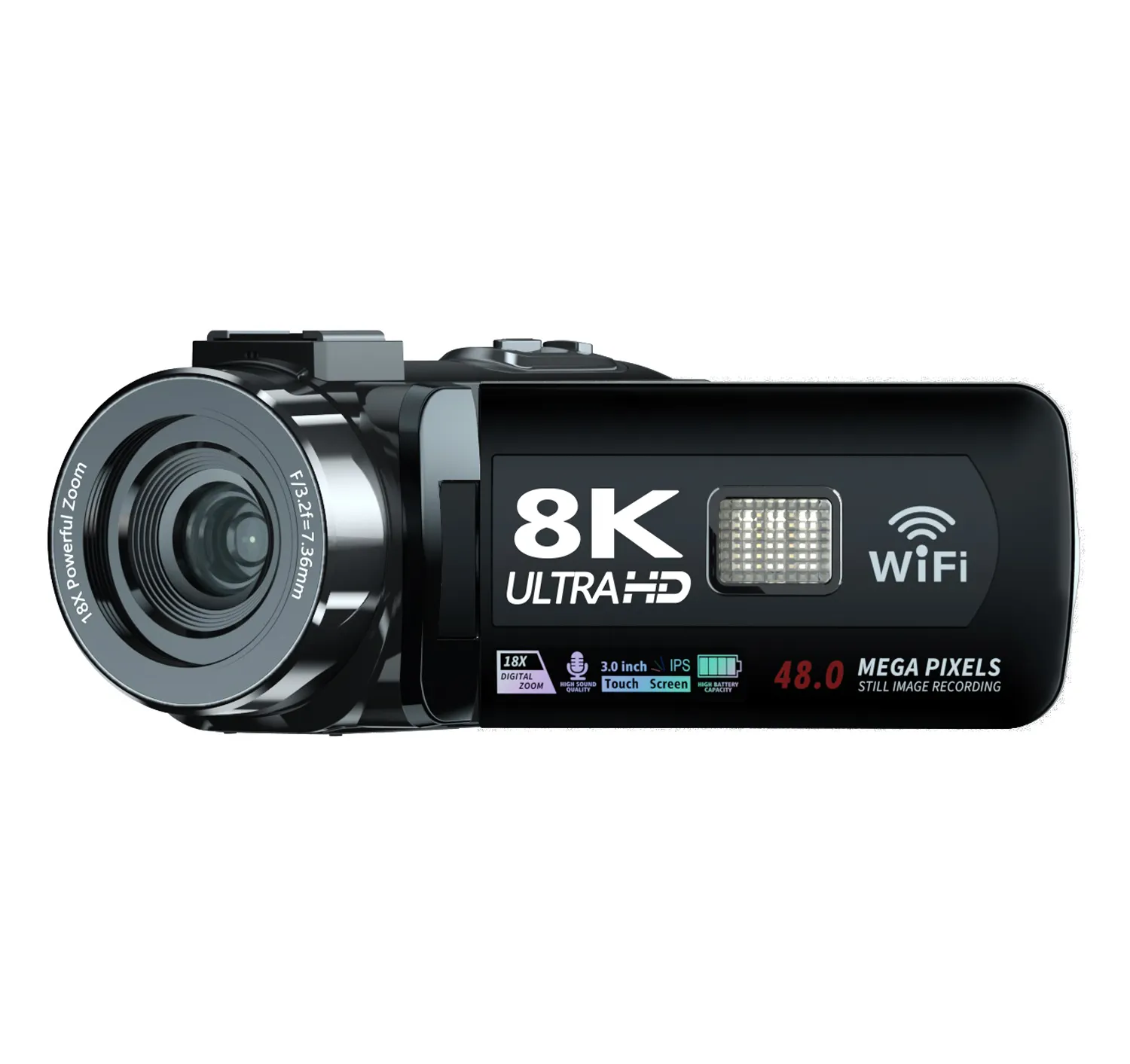 Новый продукт YouTube видеокамера 8K ультра HDR камера 48MP потоковый сенсорный экран цифровая видеокамера