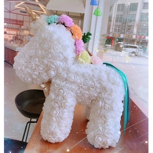 Trang Trí Giáng Sinh Phổ Biến Hoa Hồng Gấu Bông Kỳ Lân Vật Liệu Trang Trí 3.5Cm PE Nhân Tạo Mini Foam Rose Head - Product Image 6