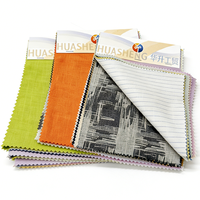 Livre d'échantillons de textiles personnalisés 55% coton 45% tissu tricoté de style sergé Ramie avec motif de teinture pour les filles fabriqué en Chine