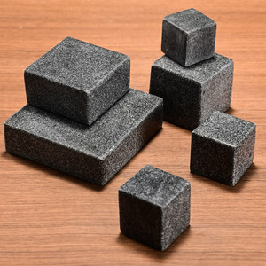 Natural Black Granite Bookends Square 1000g High Hardness Decorative Stones For Books And Display - Product Image 4