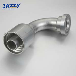 JAZZY usine directe haute pression 90 degrés SAE bride une pièce raccord de tuyau hydraulique raccord hydraulique - Product Image 1