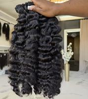 Cabello Indio Virgen de un Solo Donante con Cutícula Alineada, Cabello Humano 100% sin Procesar, Extensiones de Cabello con Cinta Adhesiva, Clip Ins, Cabello para Crochet, Cabello Virgen 15A