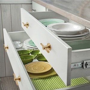Juego de tiradores de latón simétricos para puertas de muebles, entrada, cocina, armario y guardarropa, herrajes de mecanismo - Product Image 5