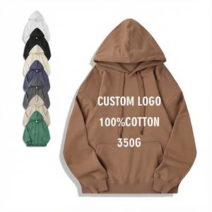 <b>Men</b> Top Selling Oversized Hoodie Custom Front Logo French Terry Hooded Sweatshirt Pullover Hoodie Streetwear Unisex 100% Cotton - Product Image 1
