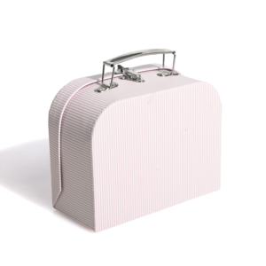 子供のおもちゃかわいいミニスーツケースギフトボックス金属ハンドル付き生分解性手作り高級カスタムロゴピンク段ボール - Product Image 1