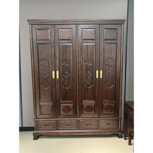 Dazhang Jiaju Chinese Classic Rosewood Four-Door <b>Wardrobe</b> Solid Wood <b>Large</b> Capacity Bedroom Storage Cabinet - Product Image 2