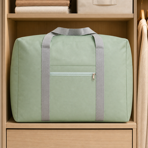 Bolsa de Almacenamiento de Ropa Elegante con Cierre, Bolsa de Almacenamiento de Tela Oxford, Tipo Tridimensional, Gran Capacidad, Bolsa de Almacenamiento para Edredones - Product Image 1