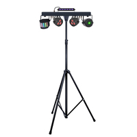Système d'éclairage de scène LED, 2 pièces, Kit Portable Par Can, ensemble de barre de projecteur, lumière effet, système de fête avec support et sac de transport