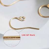 Crochets d'oreille en or plaqué de haute qualité pour la fabrication de bijoux faits main DIY