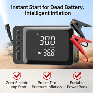 Arrancador de Coches de 7200mAh y 12V con Inflador de Neumáticos de 150PSI, Compresor de <span class=keywords><strong>Aire</strong></span> Portátil, Banco de Energía, Fuente de Alimentación de Emergencia <span class=keywords><strong>para</strong></span> Automóvil - Product Image 4