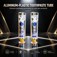 Tube de dentifrice en plastique monocouche, structure simple, emballage cosmétique économique