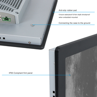 PC tactile industriel à écran large de 15,6 pouces, tactile résistif, installation avec support VESA intégré