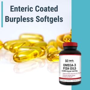 Gélules d'huile de poisson Oméga 3 ODM/OEM non-OGM pour la santé des articulations et du système immunitaire - Product Image 3