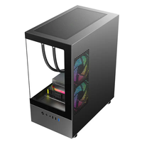 ZeroMaster Gamer boîtier d'ordinateur de bureau pleine vue courbe verre tour verticale expérience de jeu saine