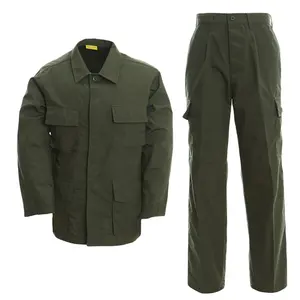Men Camouflage Suit Od Green Bdu outdoor cargo Uniform
