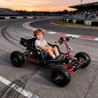Go Kart Eléctrico Todoterreno con Suspensión de Amortiguación, Kart para Arena, Arranque Automático, Buggy para Parque de Diversiones, Transmisión por Eje