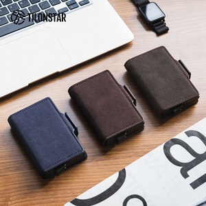 TILONSTAR TVC200DA ขายส่ง MOQ ต่ำ กระเป๋าสตางค์แบบพับอัตโนมัติสองชั้น วัสดุอะลูมิเนียม สำหรับใส่บัตรแบบซับลิเมชั่น พร้อม RFID ป้องกันการโจรกรรมข้อมูล ดีไซน์หรูหรา - Product Image 6