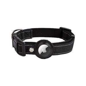 Collier et laisse pour animaux de compagnie en <span class=keywords><strong>nylon</strong></span> <span class=keywords><strong>Wanda</strong></span>, best-seller, avec localisateur AirTag, motif uni, rembourré, fermeture à bouton, rubans, chiens, toutes saisons - Product Image 1