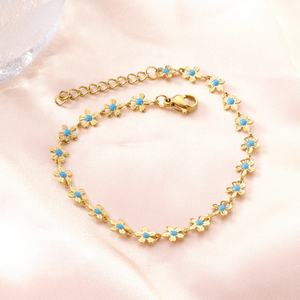 Nouveau Bracelet Tendance en Acier Inoxydable Rond avec Goutte d'Huile Colorée, Bijou Personnalisé pour Femmes et Enfants - Product Image 4