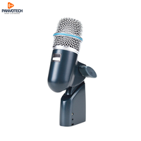 Kit de microphones de batterie dynamiques filaires cardioïdes professionnels PMK-7B 7 pièces en métal pour instruments de musique, studio et scène