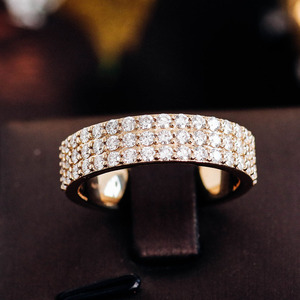 Anillo de <span class=keywords><strong>Plata</strong></span> de Ley 925 con Incrustaciones de Moissanita, Estilo Romántico para Mujer, Pasa la Prueba del Diamante, Joyería Hip Hop - Product Image 3