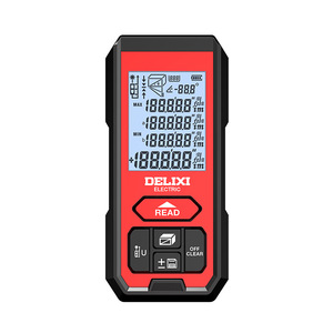 Delixi DLX-MD télé<span class=keywords><strong>m</strong></span>ètre <span class=keywords><strong>laser</strong></span> portable de qualité industrielle 50m-120m règle de mesure de distance infrarouge de haute précision étanche - Product Image 1