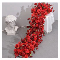 Nouvelle Collection : Chemin de Table Floral Artificiel pour Mariage, Décoration d'Arche et Centre de Table Idéal pour Fêtes de Noël