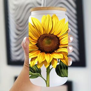 Autocollants imperméables en gros durables anti-UV pour transferts sur gobelets avec technologie Hotfix pour gobelets en verre et PET/métal - Product Image 2