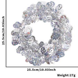 ハロウィンナイトデコレーションスパイダーバイン7.5メートルハロウィンリースDIYワイヤーパンプキンスカルバットカラフルストライプ - Product Image 4