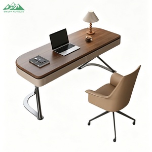 <span class=keywords><strong>Escritorio</strong></span> de Oficina con Acabado en Nogal Premium con 2 Cajones Grandes de Almacenamiento, Adecuado <span class=keywords><strong>para</strong></span> Oficinas en Casa y Estaciones de Trabajo Comerciales - Product Image 6