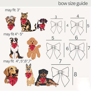 강아지 용품 애완동물 액세서리 맞춤형 럭셔리 핑크 강아지 리본 와플 텍스처 솔리드 패턴 칼라 애완동물 리본 겨울 봄용 - Product Image 5