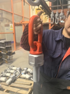 Anneau de levage universel Offshore Swivel Hoist Ring-S, modèle amélioré, revêtement Dacromet pour une meilleure résistance à la corrosion, boulon allongé avec écrou - Product Image 3