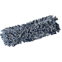 Recharge de tête de balai plat en coton polyester gris personnalisée pour nettoyage de sols, vente en gros
