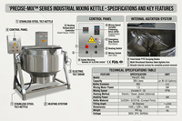 HUAGANG Kommerzieller 1000kg/h Edelstahl-Mehrfuel-Konfitürenkochkessel mit Schaber, Mixer und kippbarem Doppelmantelkessel
