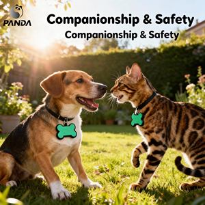 Plaque d'identification personnalisable en silicone pour animaux de compagnie, motif uni, anti-perte, pour chat, vierge, à graver - Product Image 6