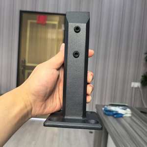 Offre Spéciale universel 304 en acier inoxydable colonne d'escalier main courante pour piscine fenêtre verre Base pour Villa salle de bain Construction en métal - Product Image 1