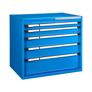 Fami Master Key Comfort C0 Eh36X36 <b>Drawer</b> Cabinet 7 <b>Drawers</b> 714x751x2000 Mm Blue Ral5012 <b>Tool</b> Storage - Product Image 2