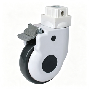 Ruedas Médicas de Acero Inoxidable, Ruedas para Hospital con Doble Freno, Ruedas Giratorias Silenciosas de PU para Carros y Camas Médicas - Product Image 3