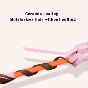 Rizador de pelo eléctrico profesional de 9 mm, rizador de pelo en forma de pera, rodillo de cerámica para rizar el cabello, rizador de pelo para salón de belleza - Product Image 6
