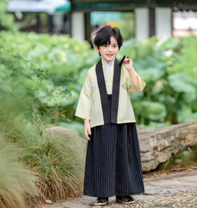 <span class=keywords><strong>Costume</strong></span> <span class=keywords><strong>traditionnel</strong></span> japonais pour enfants, kimono, vêtements de samouraï pour enfants, cardigan kimono pour garçons, ensembles de kimono, vêtements de scène pour enfants - Product Image 5