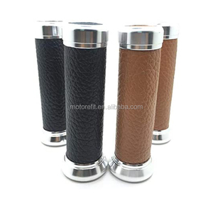 RTS all'ingrosso 2PC <span class=keywords><strong>manopole</strong></span> <span class=keywords><strong>moto</strong></span> <span class=keywords><strong>Vintage</strong></span> manubrio universale in pelle 22MM Scooter - Product Image 4