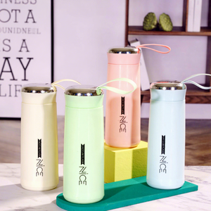 Thermos Personalizzabile con Rivestimento in Vetro e Manico, Simpatico Regalo Pubblicitario Colori Macaron, Borraccia Creativa per Studenti - Product Image 1